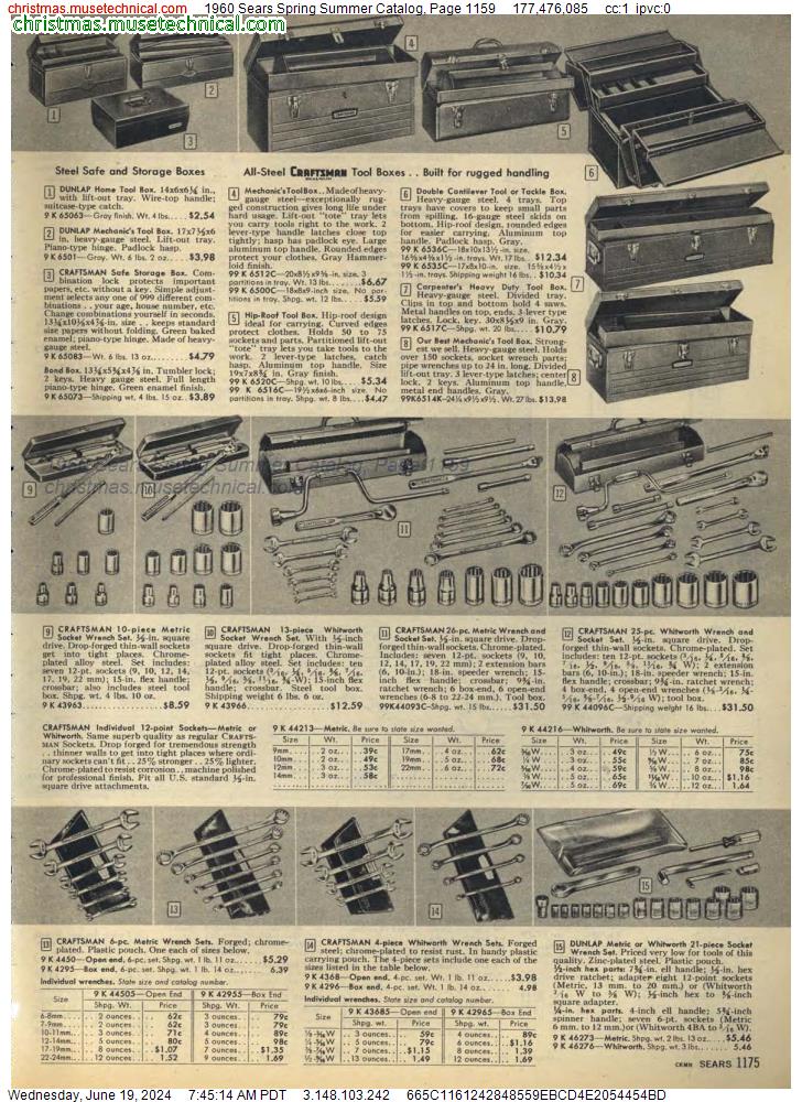1960 Sears Spring Summer Catalog, Page 1159
