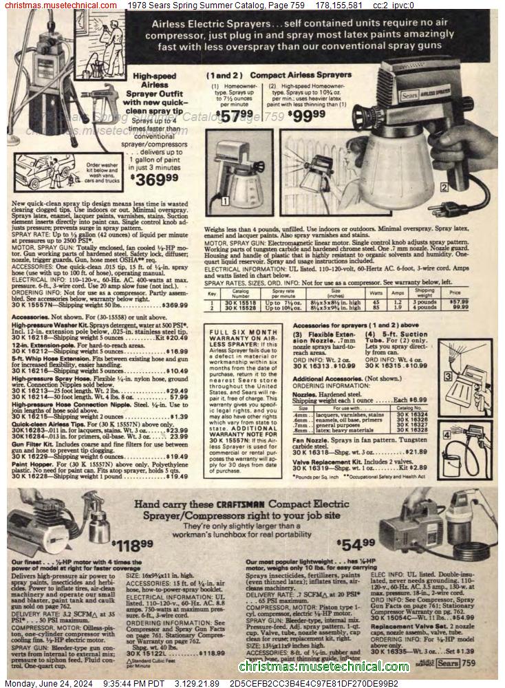 1978 Sears Spring Summer Catalog, Page 759