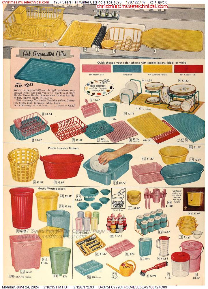 1957 Sears Fall Winter Catalog, Page 1095