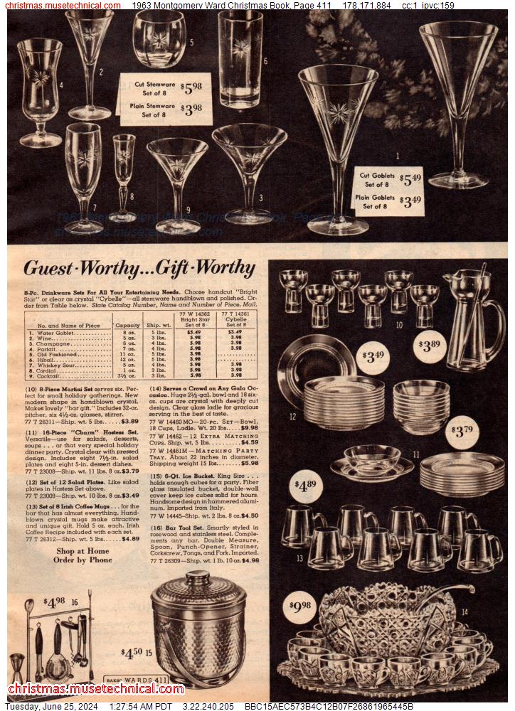 1963 Montgomery Ward Christmas Book, Page 411