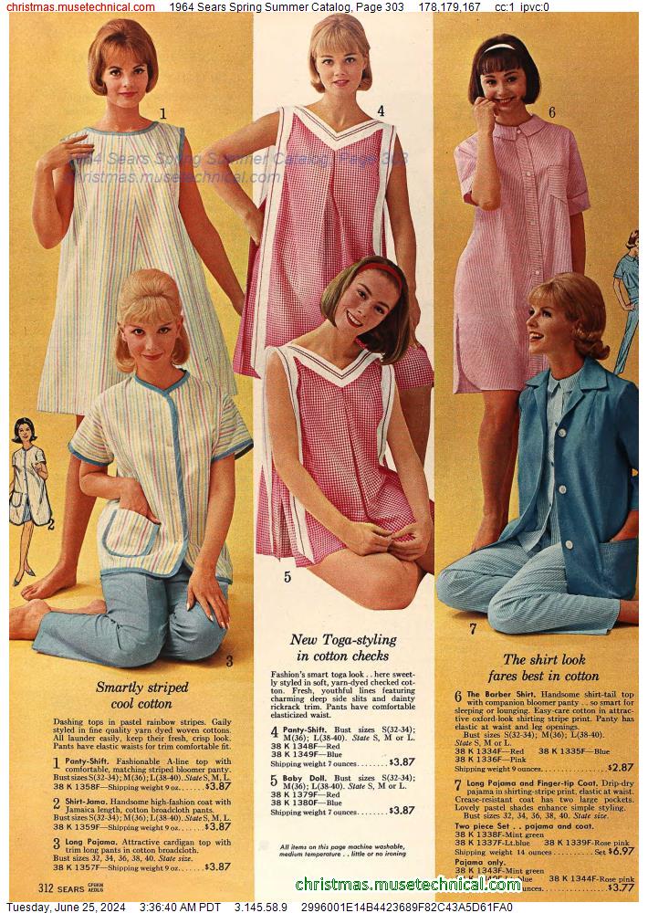 1964 Sears Spring Summer Catalog, Page 303
