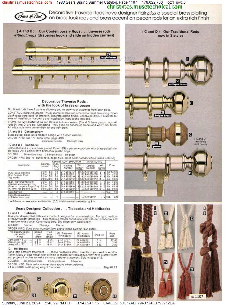 1983 Sears Spring Summer Catalog, Page 1107