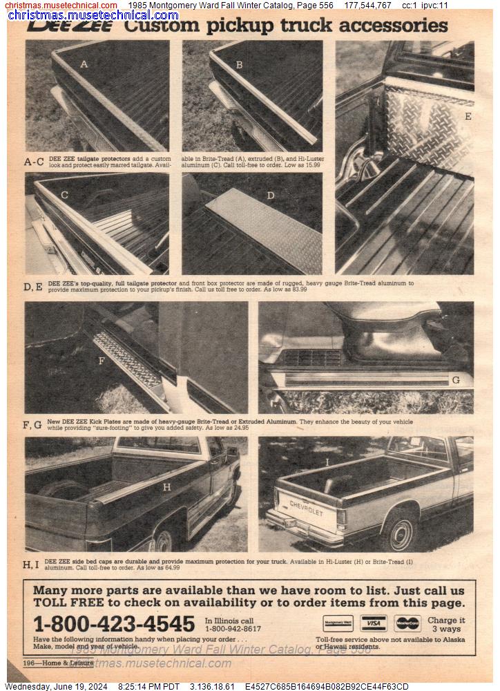 1985 Montgomery Ward Fall Winter Catalog, Page 556