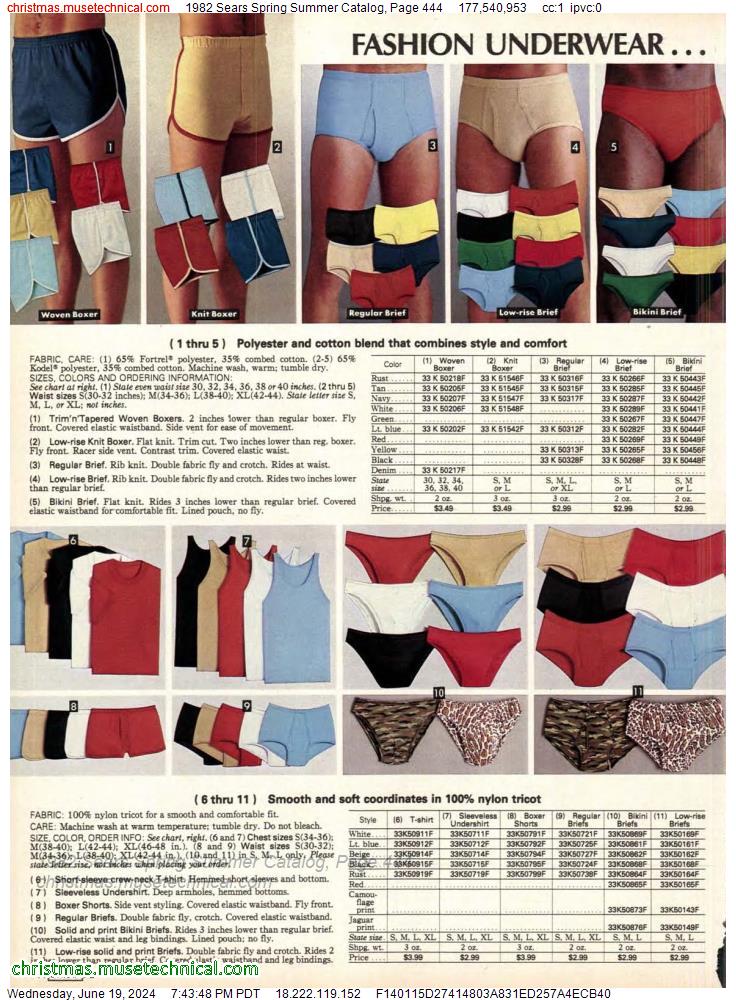 1982 Sears Spring Summer Catalog, Page 444