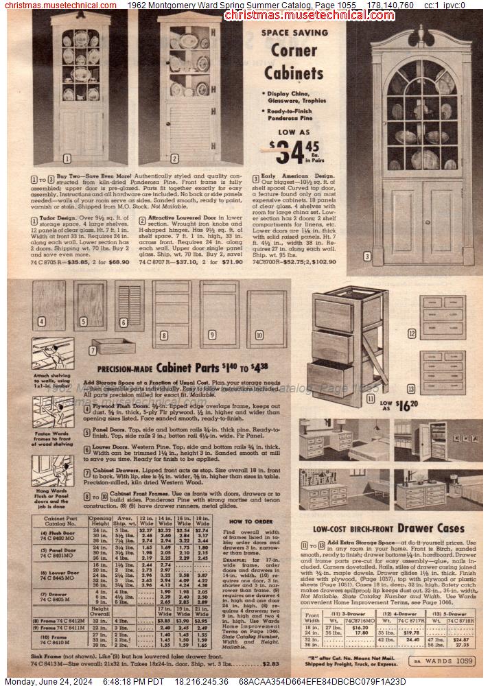 1962 Montgomery Ward Spring Summer Catalog, Page 1055