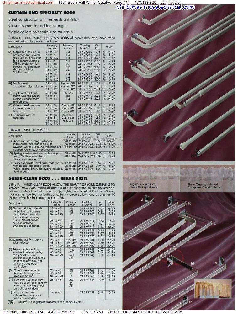 1991 Sears Fall Winter Catalog, Page 711