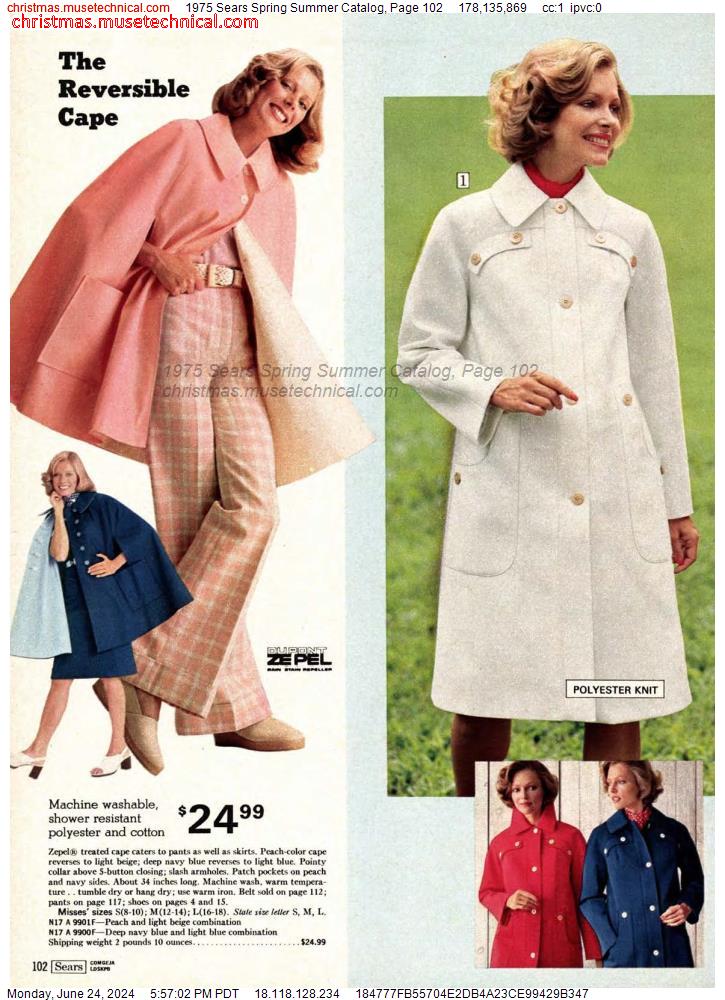 1975 Sears Spring Summer Catalog, Page 102