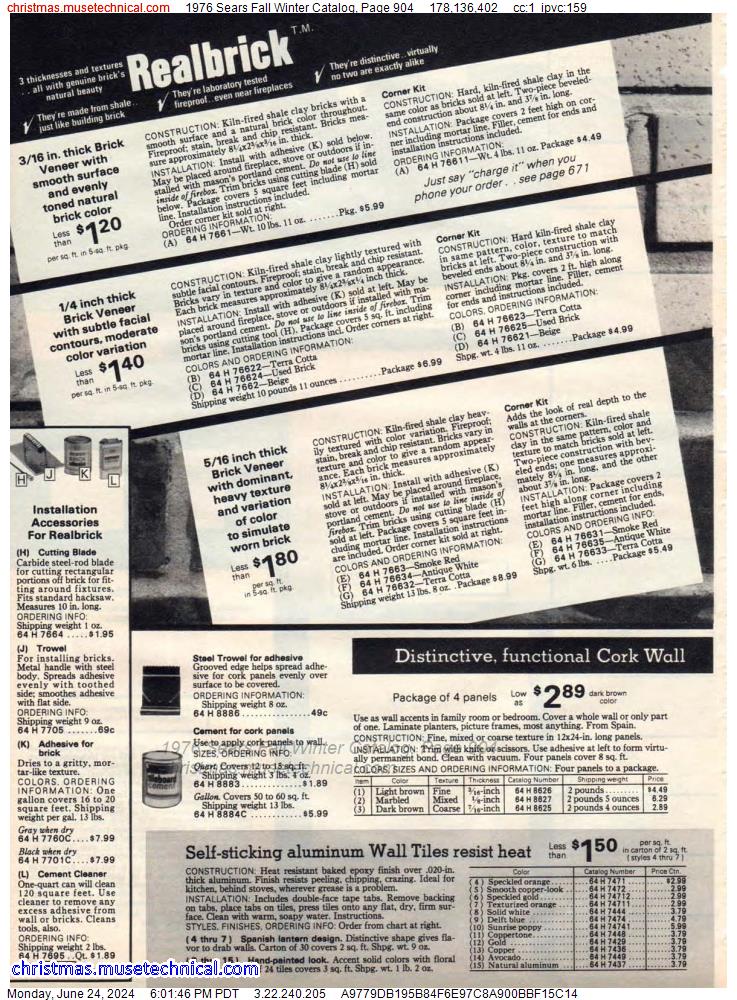1976 Sears Fall Winter Catalog, Page 904