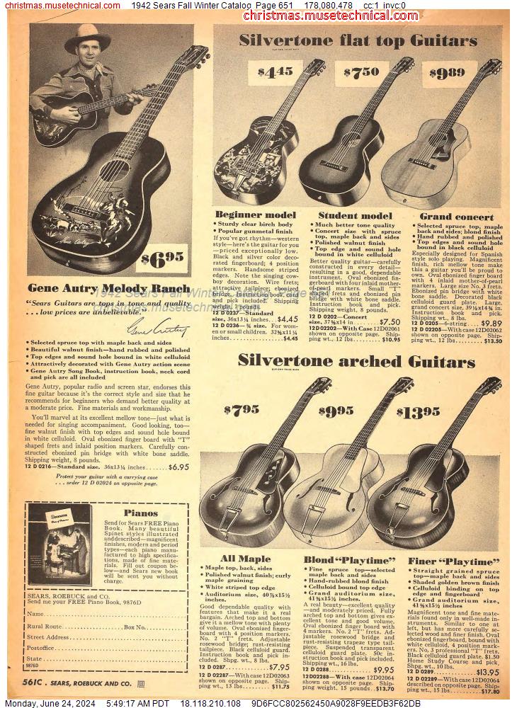 1942 Sears Fall Winter Catalog, Page 651