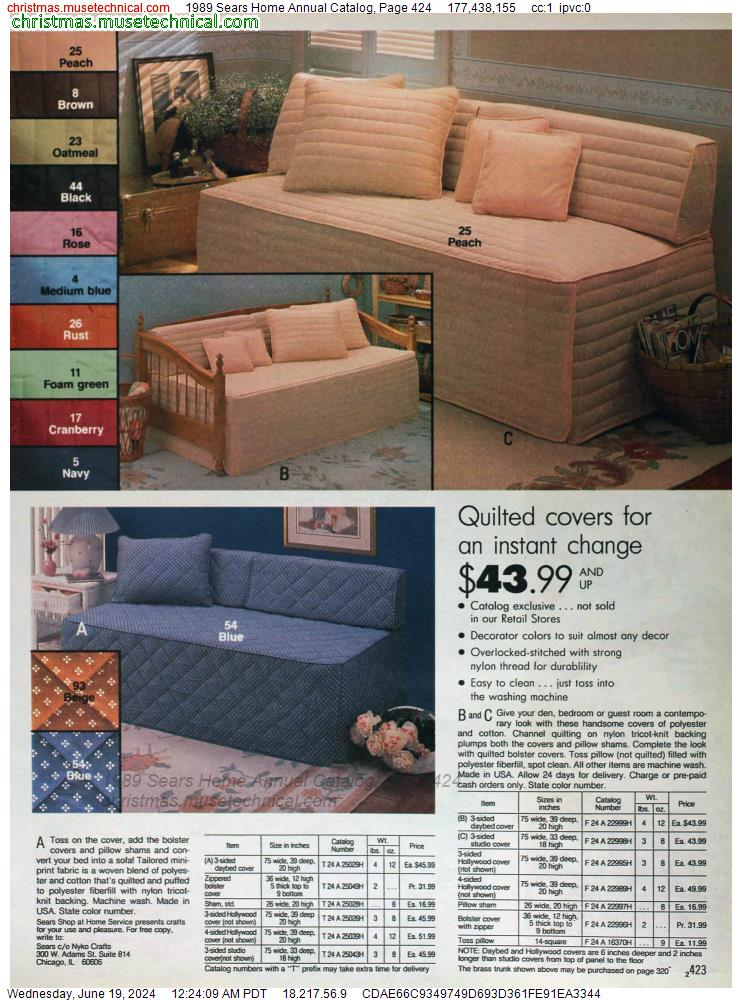 1989 Sears Home Annual Catalog, Page 424