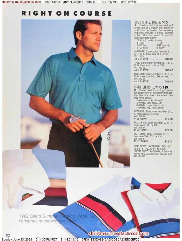 1992 Sears Summer Catalog, Page 142