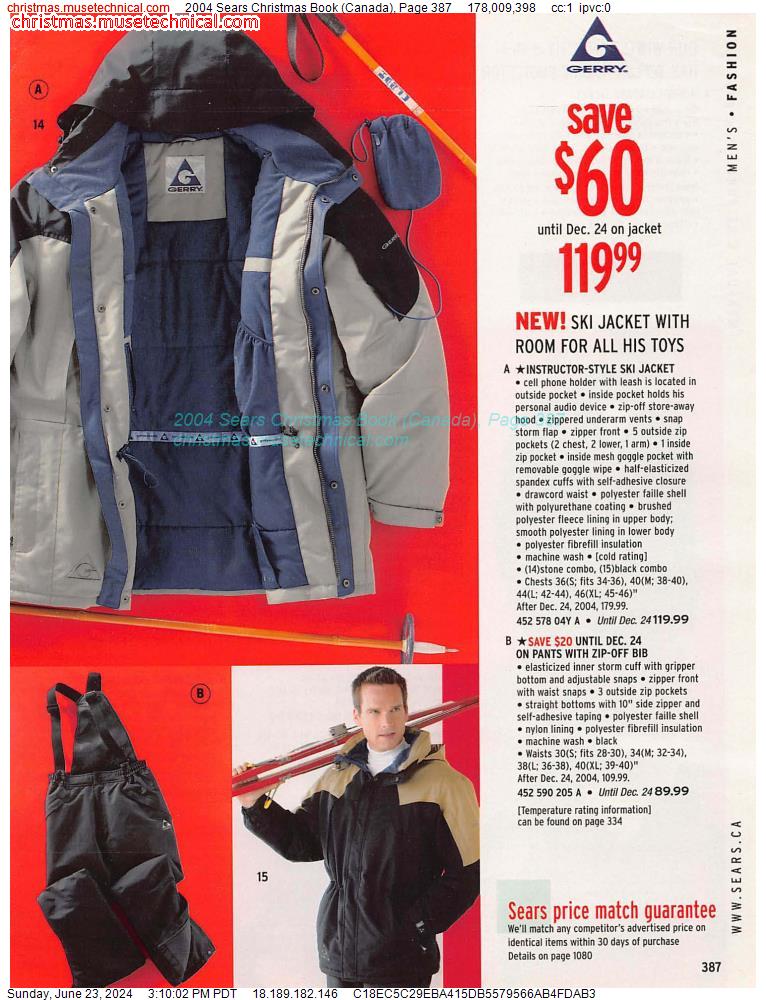 2004 Sears Christmas Book (Canada), Page 387