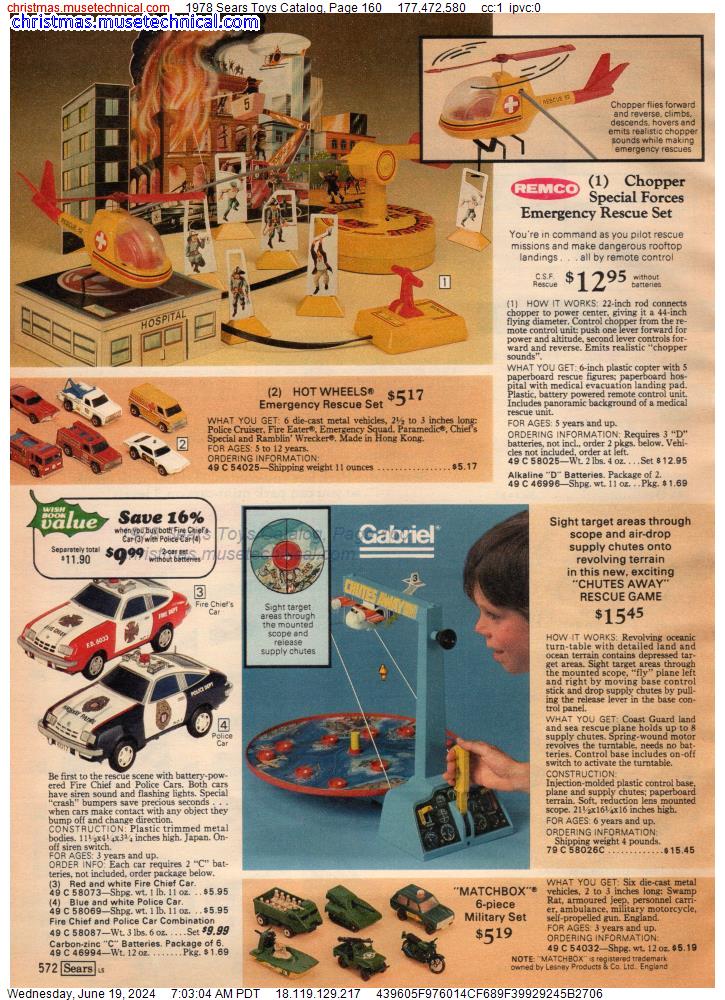 1978 Sears Toys Catalog, Page 160