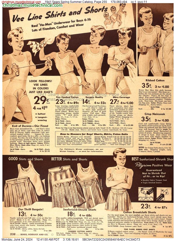 1941 Sears Spring Summer Catalog, Page 255