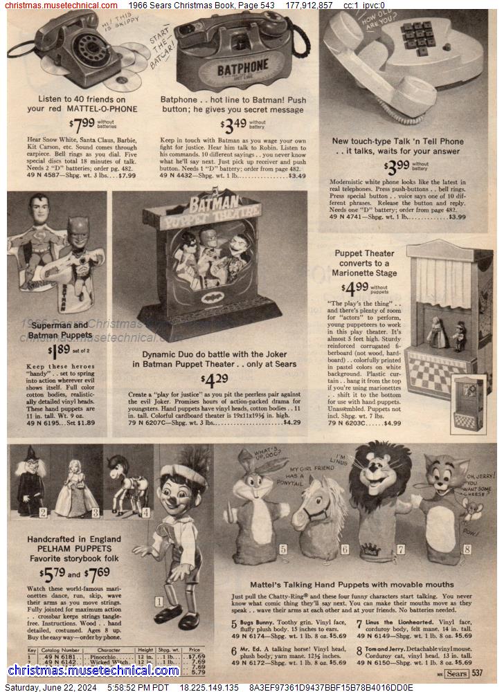 1966 Sears Christmas Book, Page 543