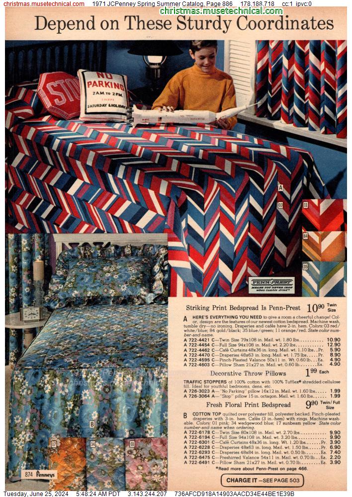 1971 JCPenney Spring Summer Catalog, Page 886