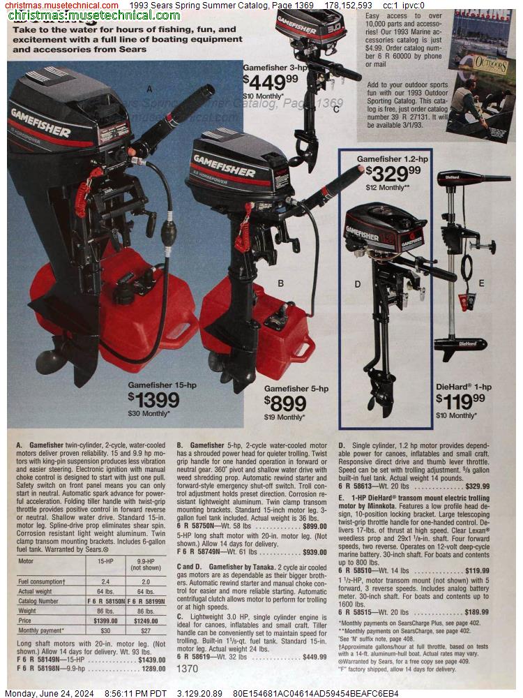 1993 Sears Spring Summer Catalog, Page 1369