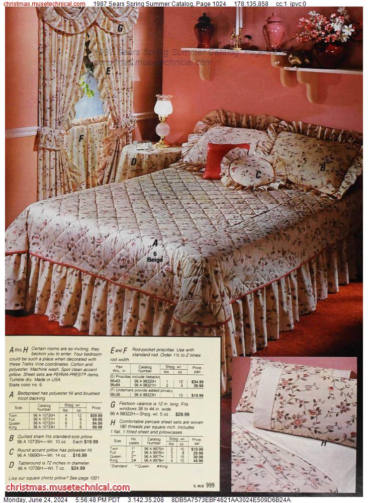 1987 Sears Spring Summer Catalog, Page 1024