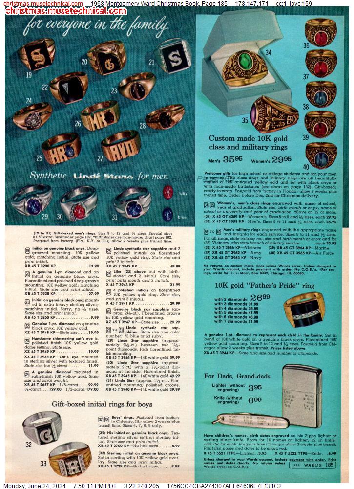 1968 Montgomery Ward Christmas Book, Page 185