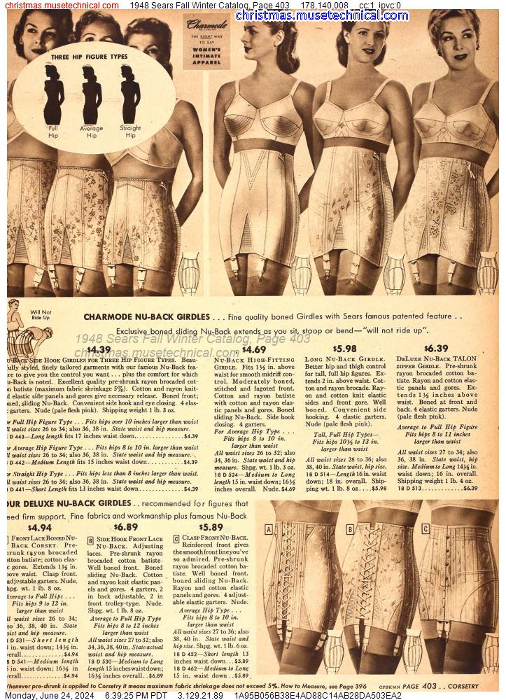 1948 Sears Fall Winter Catalog, Page 403