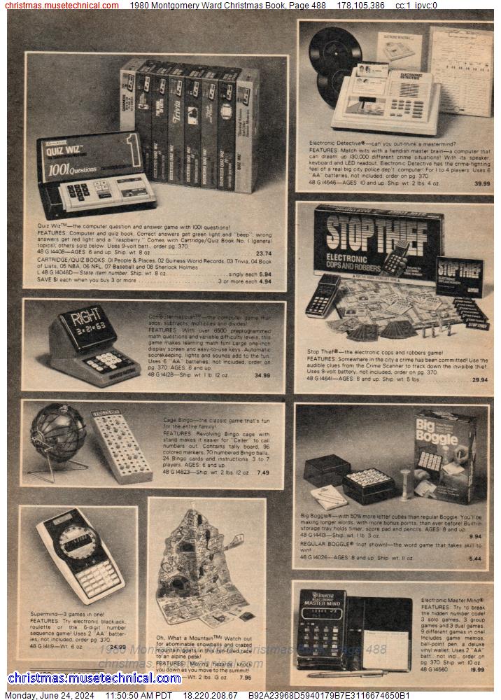 1980 Montgomery Ward Christmas Book, Page 488