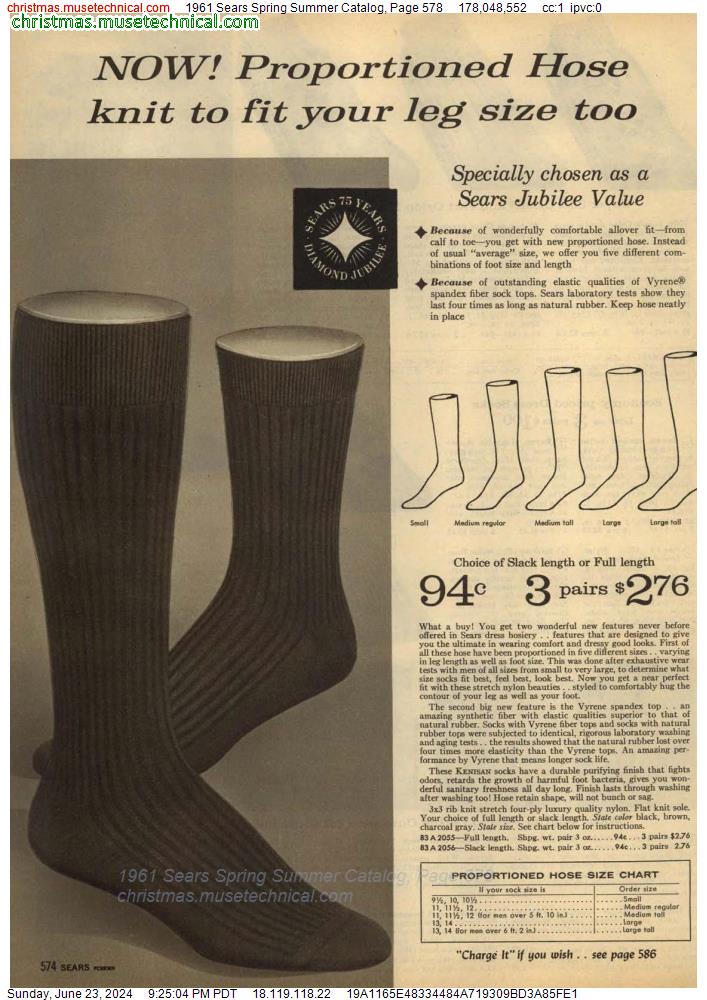 1961 Sears Spring Summer Catalog, Page 578