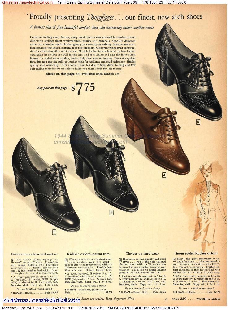 1944 Sears Spring Summer Catalog, Page 309