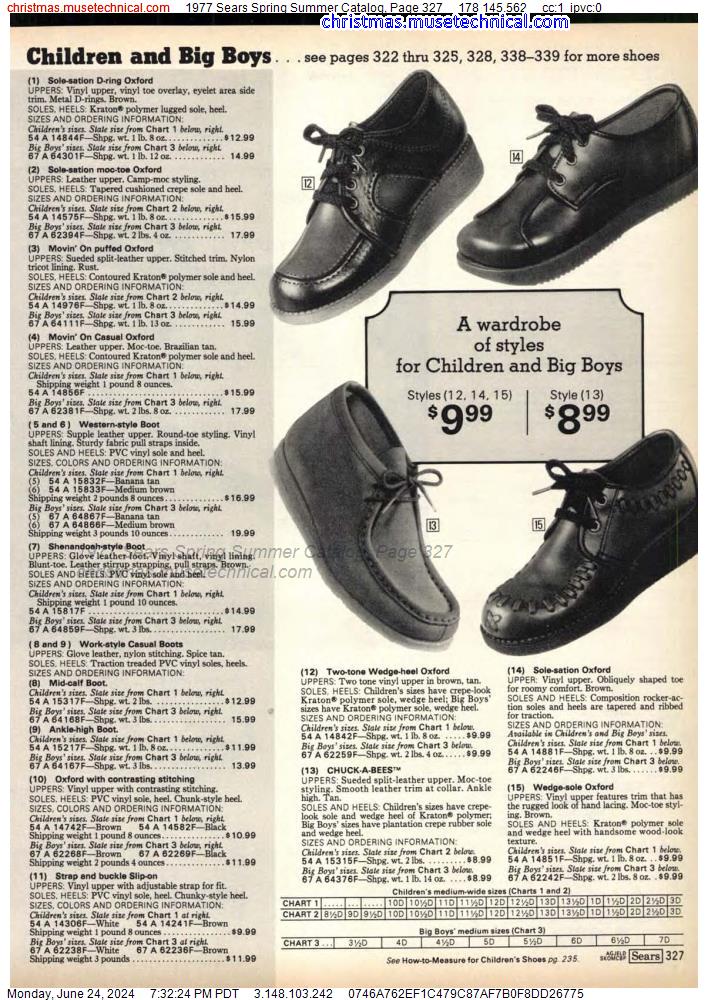 1977 Sears Spring Summer Catalog, Page 327