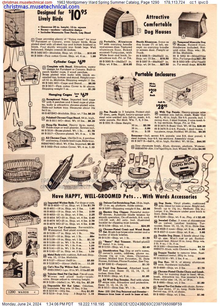 1963 Montgomery Ward Spring Summer Catalog, Page 1290