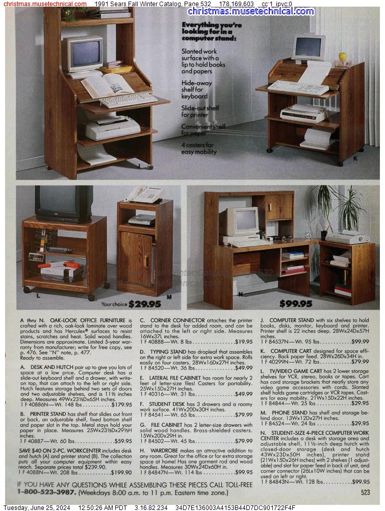 1991 Sears Fall Winter Catalog, Page 532