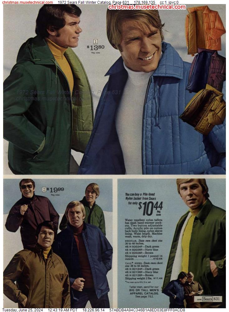 1972 Sears Fall Winter Catalog, Page 631