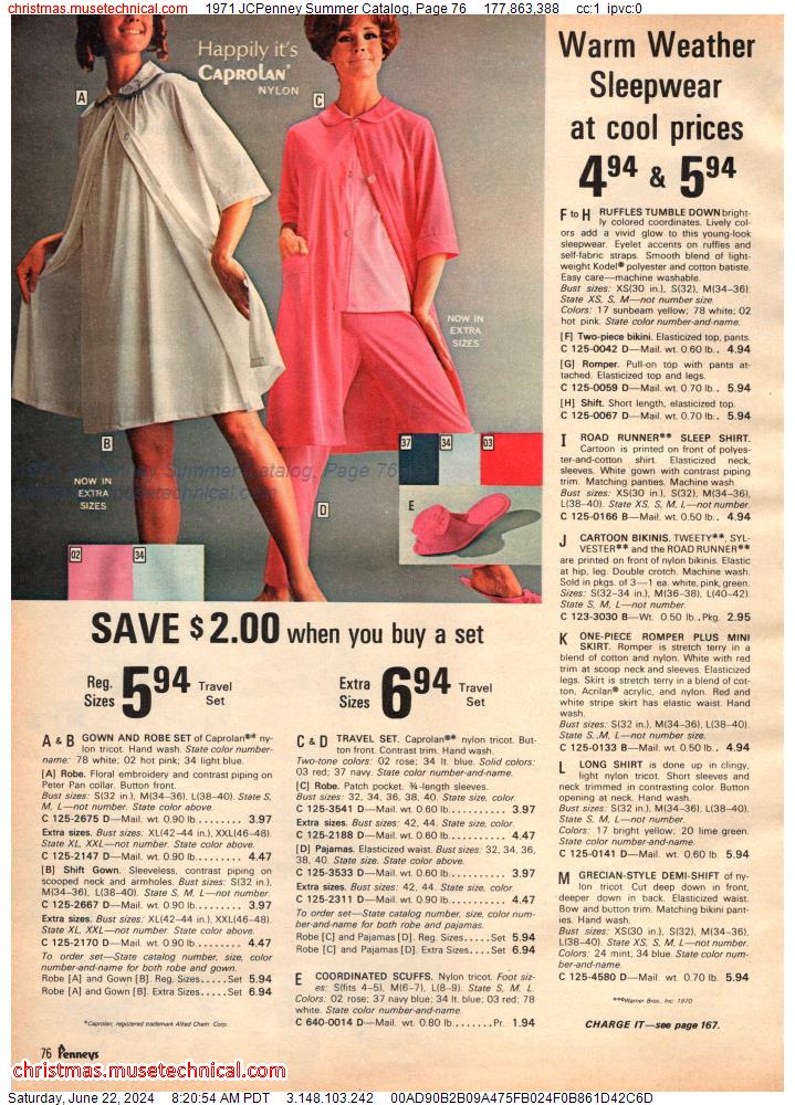 1971 JCPenney Summer Catalog, Page 76