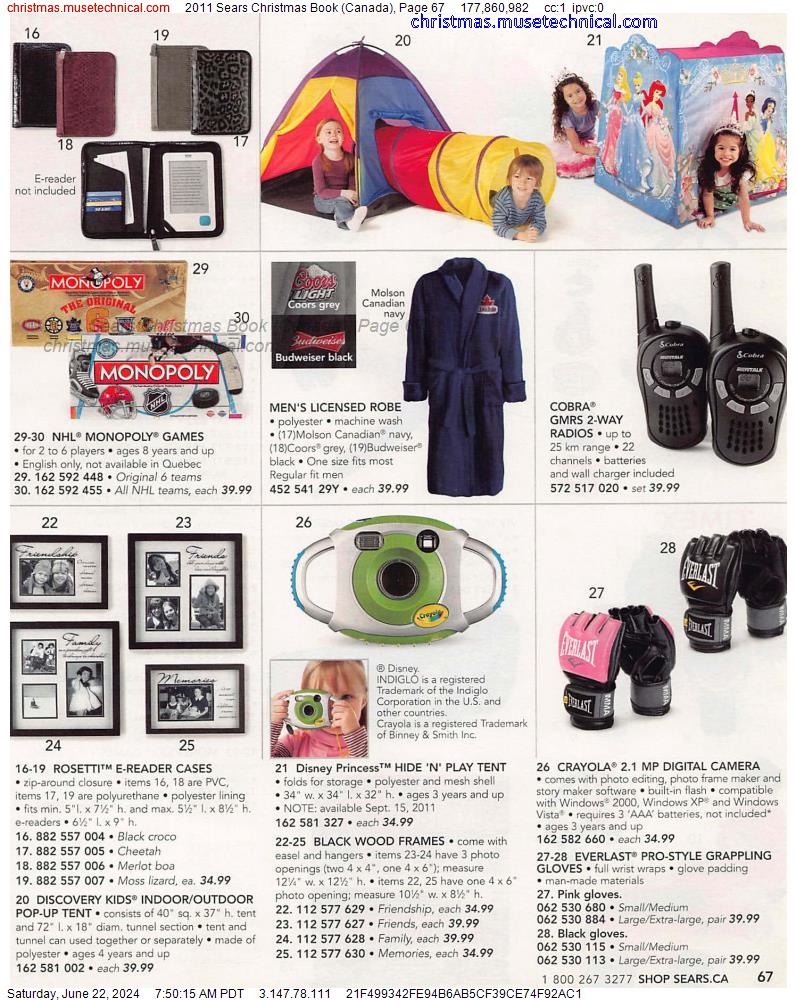 2011 Sears Christmas Book (Canada), Page 67