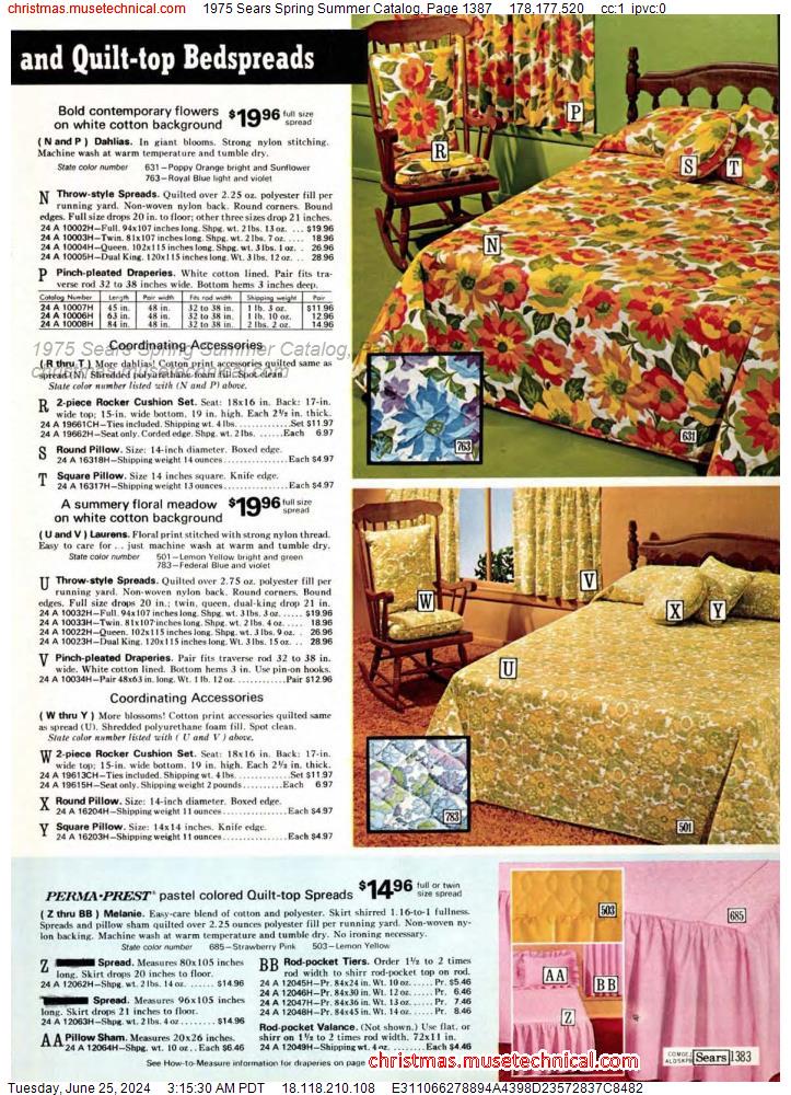 1975 Sears Spring Summer Catalog, Page 1387