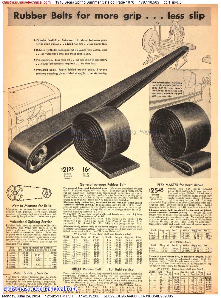 1946 Sears Spring Summer Catalog, Page 1070