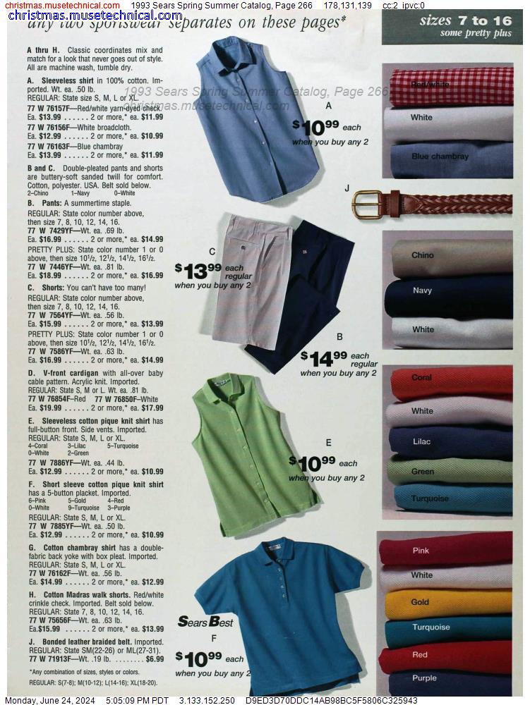 1993 Sears Spring Summer Catalog, Page 266