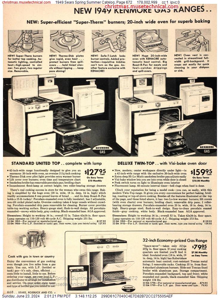 1949 Sears Spring Summer Catalog, Page 672