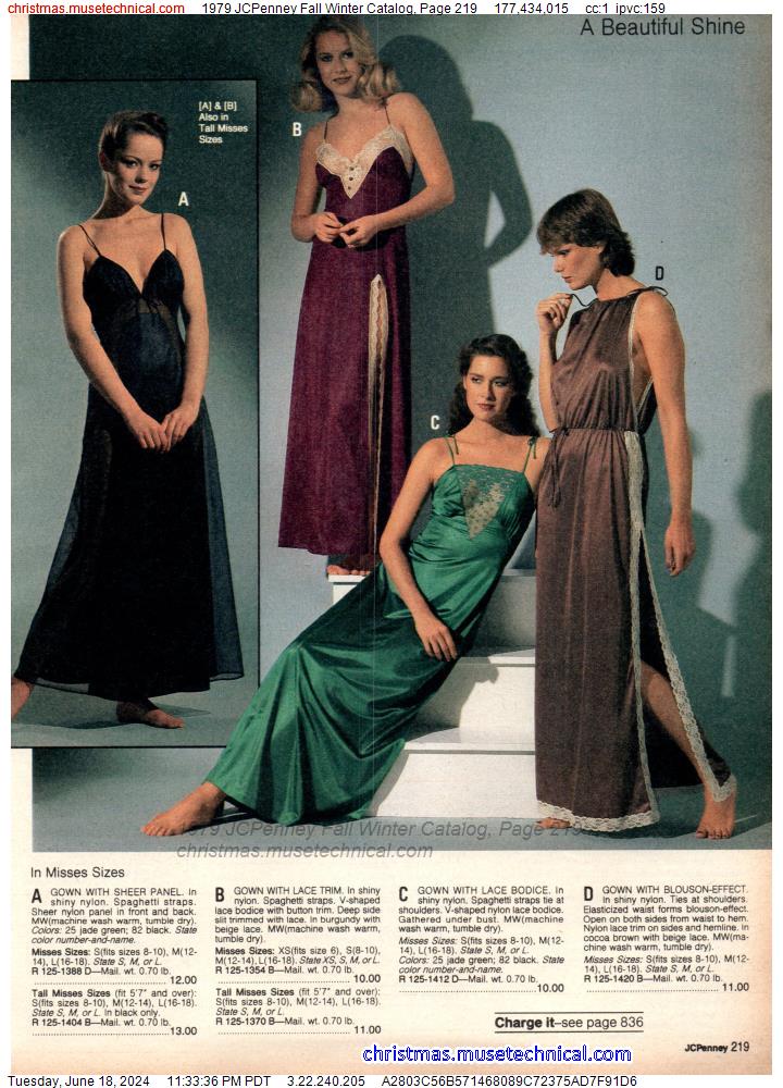 1979 JCPenney Fall Winter Catalog, Page 219