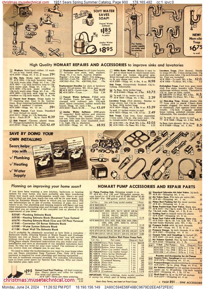 1951 Sears Spring Summer Catalog, Page 900