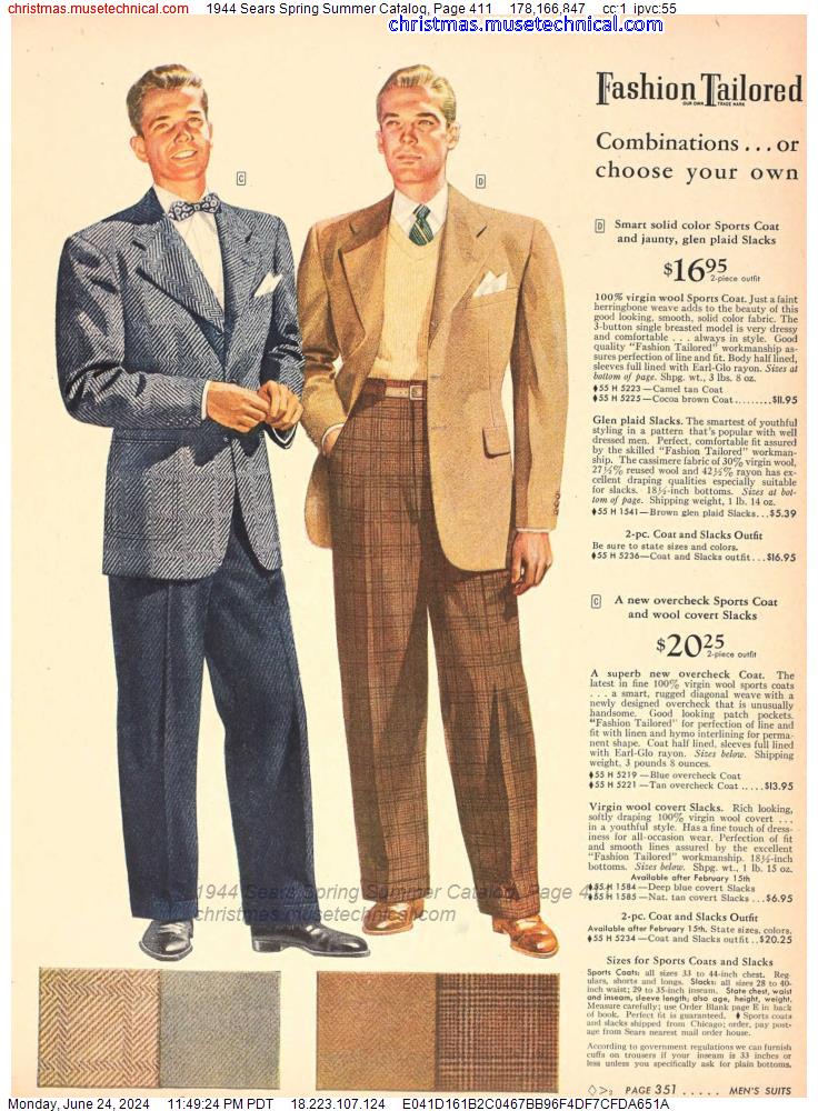 1944 Sears Spring Summer Catalog, Page 411