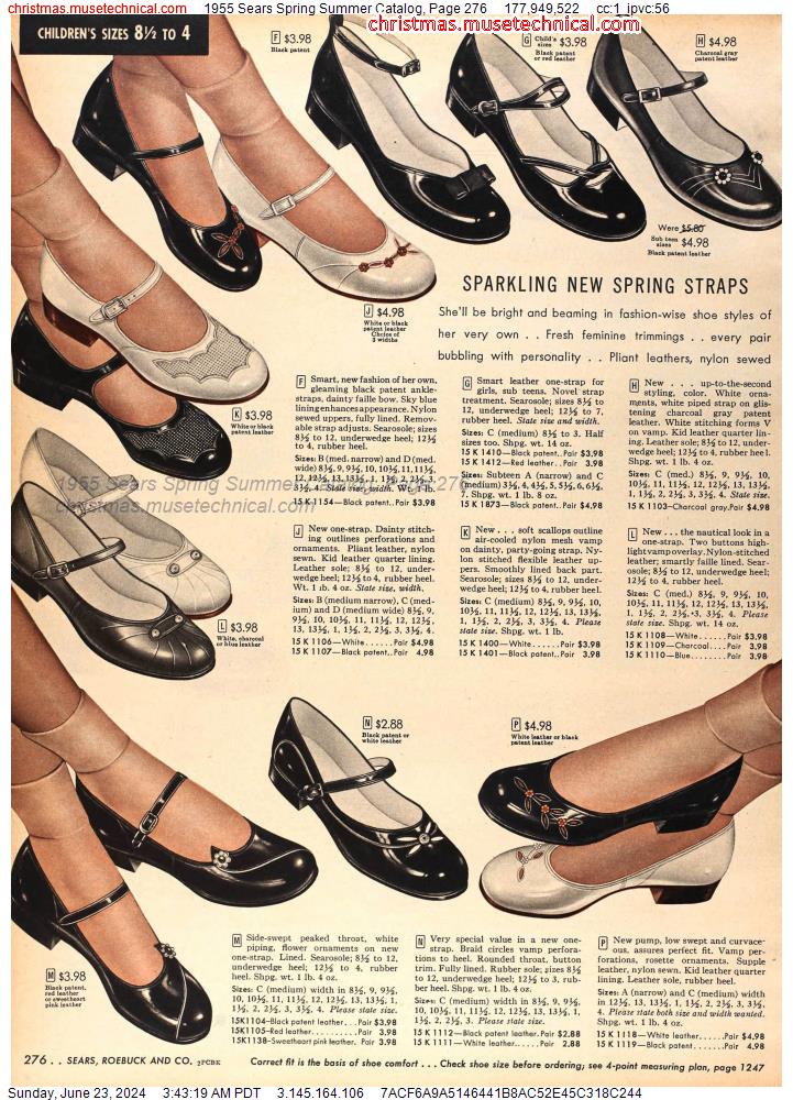 1955 Sears Spring Summer Catalog, Page 276