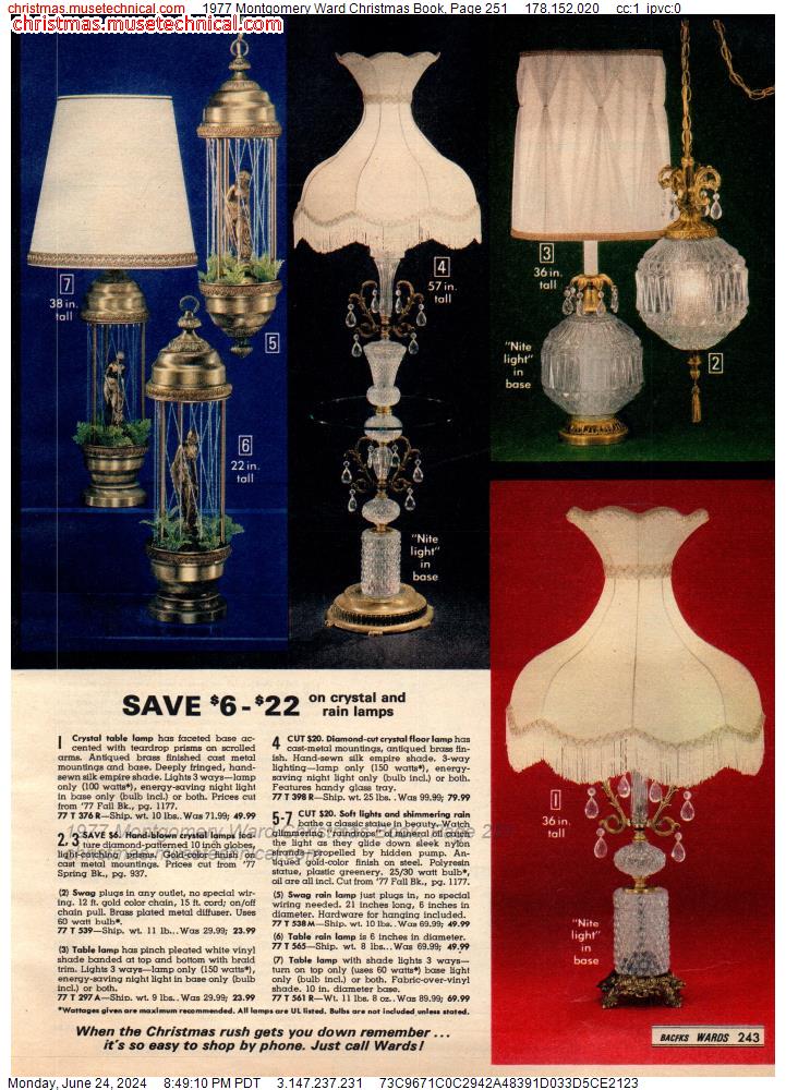 1977 Montgomery Ward Christmas Book, Page 251