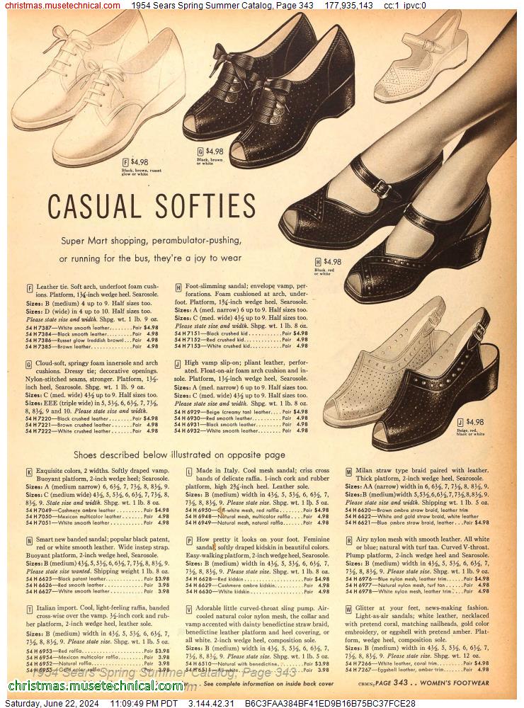 1954 Sears Spring Summer Catalog, Page 343