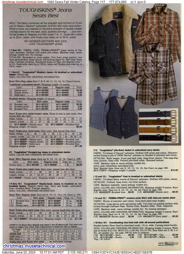1980 Sears Fall Winter Catalog, Page 117