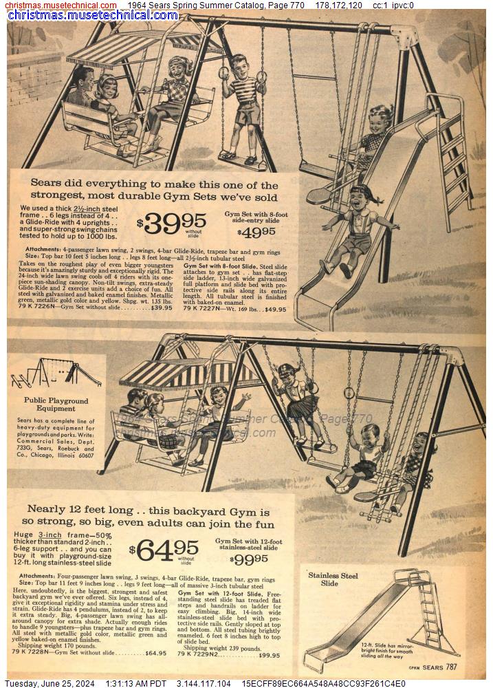 1964 Sears Spring Summer Catalog, Page 770