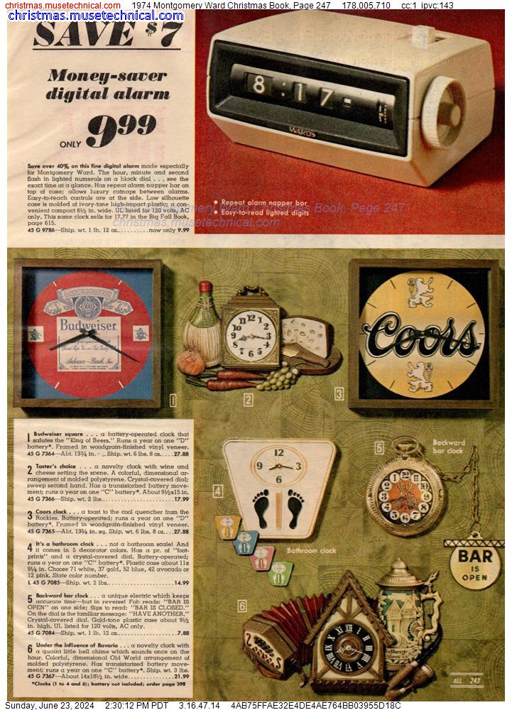 1974 Montgomery Ward Christmas Book, Page 247