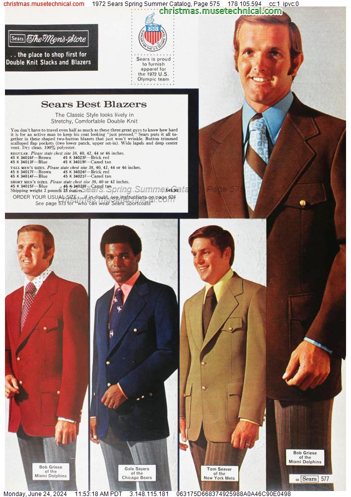 1972 Sears Spring Summer Catalog, Page 575