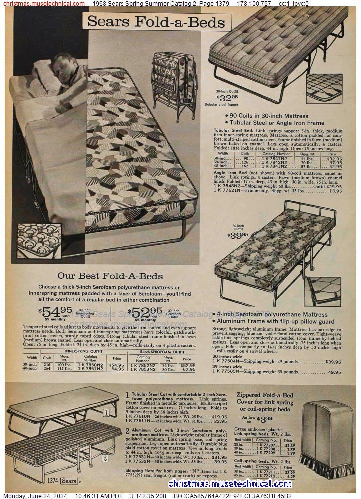 1968 Sears Spring Summer Catalog 2, Page 1379