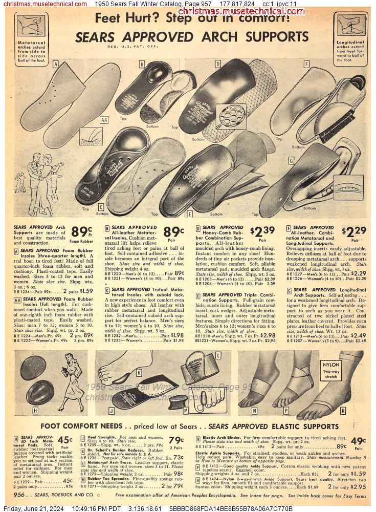 1950 Sears Fall Winter Catalog, Page 957