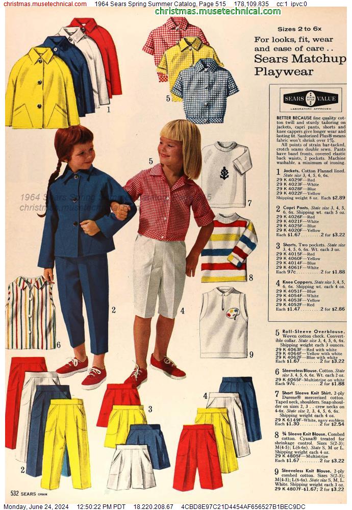 1964 Sears Spring Summer Catalog, Page 515